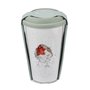 Wrendale-TRAVEL-MUG-beker-dubbelwandig-coffee to go-vogels-Gardenfriend-ROBIN-Roodborstje-310ml-Hannah Dale