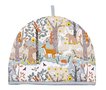 Ulster Weavers-theemuts-WILDWOOD-bosdieren-beer-uil-hert-bos-bomen-bruin-oranje