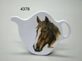 Theetipje-theezakhouder PAARD-Warmbloed -kunststof-melamine-Small