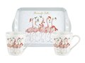 Portmeirion-WRENDALE-Flamingle_Bells-2bekers-tray-set-Flamingo&#039;s-Kerst-Christmas-X0011659037