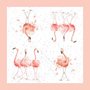 Wrendale-papieren-lunch-servet-FLAMINGO-Pretty in pink-33x33cm-design-Hannah_Dale-K009