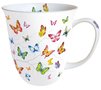 Ambiente-fine bone China-porselein-beker-mok-mug-large-COLOURFUL-BUTTERFLIES-gekleurde-vlinders-400m-18414230