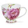 Dunoon-wijde-beker-mok-mug-Skye-PAEONIA-Engelse-Pioenroos-roze-bloemen-flower-450ml-design-Michèle Aubourg