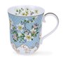 Dunoon-beker-mok-mug-Braemar-PADOVA-vintage-bloemen-wit-krullen-goud-22 karaats-0.33Ltr.-David_Broadhurst-