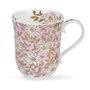 Dunoon-beker-mok-mug-Braemar-NUOVO-vintage-bloemen-Margriet-roze-goud-22 karaats-0.33Ltr.-design-Jane_Fern