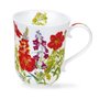 Dunoon-beker-mok-mug-Braemar-COTTAGE_FLOWERS-red-rode zomerbloemen-0.33L-design-Claire_Winterigham