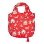 Ulster-Weavers-oprolbare-boodschappen-tas-kunststof-FESTIVE-FRIENDS- Kerst-rood-