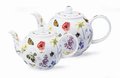 Fine-bone-China-DUNOON-theepot-Small-WAYSIDE-Veldbloemen-klaproos-vlinders