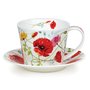 WILD_GARDEN-Poppy-kop_en_schotel-ontbijt-DUNOON-model-ISLAY-350ml-fine_bone_China-design-Harrison_Ripley-bloemen-Klaproos