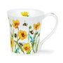 Dunoon-JURA-beker-mokje-BUSY_BEES-Buttercup-geel-bijtjes-Boterbloem-210ml-design-Harrison_Ripley