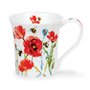 Dunoon-JURA-beker-mokje-BUSY_BEES-Poppy-Poppies-red-rood-bijtjes-Klaproos-Klaprozen-210ml-design-Harrison_Ripley