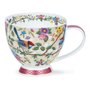 Dunoon-beker-mok-mug-Skye-SATORI-PINK-nostalgisch-vogels-bloemen-roos-22_K-goud-gold