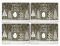 Pimpernel-Portmeirion-Placemats-Large-WOODEN_WHITE_CHRISTMAS-XMAS-trees-Kerst-kunststof-kurk-set/4-wit-kerstbomen-tekst-