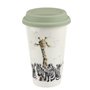 Wrendale-TRAVEL_MUG-beker-dubbelwandig-HEAD_AND_SHOULDERS-coffee_to_go-dieren-310ml-Hannah_Dale-Giraffe_&amp;_Zebra&#039;s-