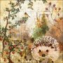 Ambiente-papieren-servetten-AUTUMN-HEDGEHOG-egel-struikgewas-herfst-Rozenbottel-cream-beige-bruin-33x33cm-13314450