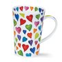 Dunoon-mug-Shetland-shape-beker-WARM-HEARTS-gekleurde-harten-explosie-440ml