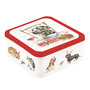 Koekjestrommel-canister-snoep-koek-vierkant-17x17x 8.5cm-WRENDALE-Xmas-dogs-Kerstmis-honden-design-Hannah_Dale-TN027