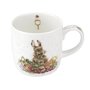 Royal-Worcester-beker-mok-mug-GROW_YOUR_OWN_HARE-Wrendale-serie-Haas-groente-design-Hannah_Dale