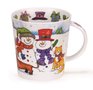 DUNOON-Cairngorm-XL-mug-beker-mok-SANTAS_FRIENDS-snowman-sneeuwpoppen-tekkel-kat-Kerstman-480ml-design-Kate_Mauwdsley-