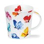 DUNOON-Cairngorm-XL-beker-mok-mug-FLIGHT_OF_FANCY-Butterflies-aquarel-gekleurde-vlinders-480ml-design-Jake_Lewis