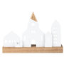 Raeder-Light-object-CITY-kaarshouder-Acasiahout-stad-straat-huisjes-biscuit_porselein-wit-goud-0090412