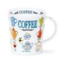 Dunoon-beker-mok-mug-Becher-Lomond-tekst-COFFEE-koffipotjes-kopjes-koffie-design-Kate_Mawdsley