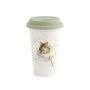 Wrendale-TRAVEL-MUG-beker-dubbelwandig-coffee to go-COUNTRY-MICE.muis-paardenbloempluis-310ml-Hannah Dale