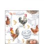 Papieren-servetten-CHICKEN_FARM-kippen-haan-eieren-boerderij-25x25cm-Ambiente-12515875