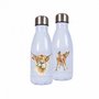 Wrendale-Waterfles-bottle-ON_THE_GO-260ml--DAISY_COW-Schotse-Hooglander-Kalf-Hannah Dale-WBS011