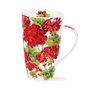 XL-mug-beker-mok-thee-koffie-Henley-GERANIUMS-rood bloemen-zomer600ml