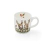 Royal-Worcester-beker-mok-mug- HEE HAW-Wrendale-serie-dieren-ezels-roodborstje-Hannah Dale