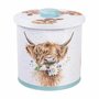 Biscuit-barrel-koekjes-trommel-rond-groen-16cm-WRENDALE-Country_set-COWS-koeien-koekjes-Hannah_Dale-BT004