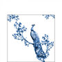 Papieren-servetten-ROYAL-PEACOCK-pauw-blauw-25x25cm-Ambiente-12516895