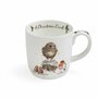 Royal-Worcester-Large-mug-XL-beker-mok-A_CHRISTMAS_CAROL-Wrendale-uil-roodborstje-muisjes-bosdieren-vogels-400ml-giftbox-red-MM