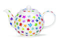 Dunoon-Theepot-large-starburst-gekleurde-sterren