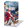 Ambiente-Papieren-zakdoekjes-tissue-paper-handkerchief-Kerstman-Winter-SANTA_ON_BENCH-bosdieren-sneeuw-32213410
