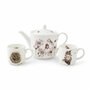 Tea for Two-theepot-2_bekers-WRENDALEDESIGNS-bosdieren-Mouse-Daisies-Fox-hedgehog-Madeliefjes-muis-vos-egel-design-Hannah Dale-