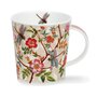 DUNOON-Lomond-KENSHO-Pink-DRAGONLY-beker-mug-roze-bloemen-Libelles-goud-0,32ltr-design-David_Broadhurst