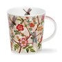 DUNOON-Lomond-KENSHO-Pink-DRAGONLY-beker-mug-roze-bloemen-Libelles-goud-0,32ltr-design-David_Broadhurst