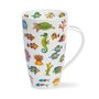 Dunoon-XL-beker-FISHY_WISHY-tropische-vissen-koraal-zeepaardje-waterplanten-design-Cherry_Denman-600ml