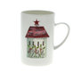 Clou&amp;Classic-Timeless-Kerst-servies-MERRY-CHRISTMAS-beker-Kerst-huisje-ster-rood