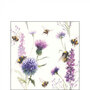 Ambiente-papieren-cocktail-servetten-BUMBLEBEES_IN_THE_MEADOW-25x25cm-p/20-bijen-hommels-veldbloemen-12517500