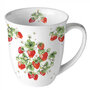 Ambiente-porselein--beker-Large-BUNCH-OF-STRAWBERRIES-tros-aardbeien-plantjes-tuin-groen-18418395