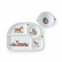 Royal_Worcester-Little_Wren-giftset-diveided_plate_&amp;_bowl-melamine-bosdieren-vakkenbord-kom-Wrendale-Designs-WN4395-XG