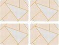 Pimpernel-placemats-Large-kunststof-kurk-set/4-URBAN_CHIC-40x30cm-grafische-vormen-roze-grijs-goud