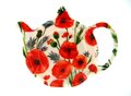 Theetipje-theezakhouder-POPPY-FIELD-Klaproos-rode-bloemen-wit-kunststof-melanine-LP96256