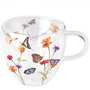 Ambiente-dubbel-glas-theeglas-beker-mok-mug-BUTTERFLY-GARDEN-bloemen-vlinders-200ml-hartvorm-14419335