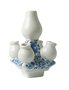Heinen-Delftware-stapelgekte-SIERLIJKE-BLOEM-TOP-tulpenvaasje-blauw-17cm-keramiek-D0386_1-