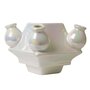 Heinen-Delftware-stapelgekte-tulpenvaas-midden-PARELMOER -10cm-glanzend-wit-glazuur-D0726-2
