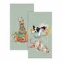 Papieren-zakdoekjes-tissue-Wrendale-Designs-Garden-Friends-and-Sleeping-on-the-job-Konijn-Hond-TIS003